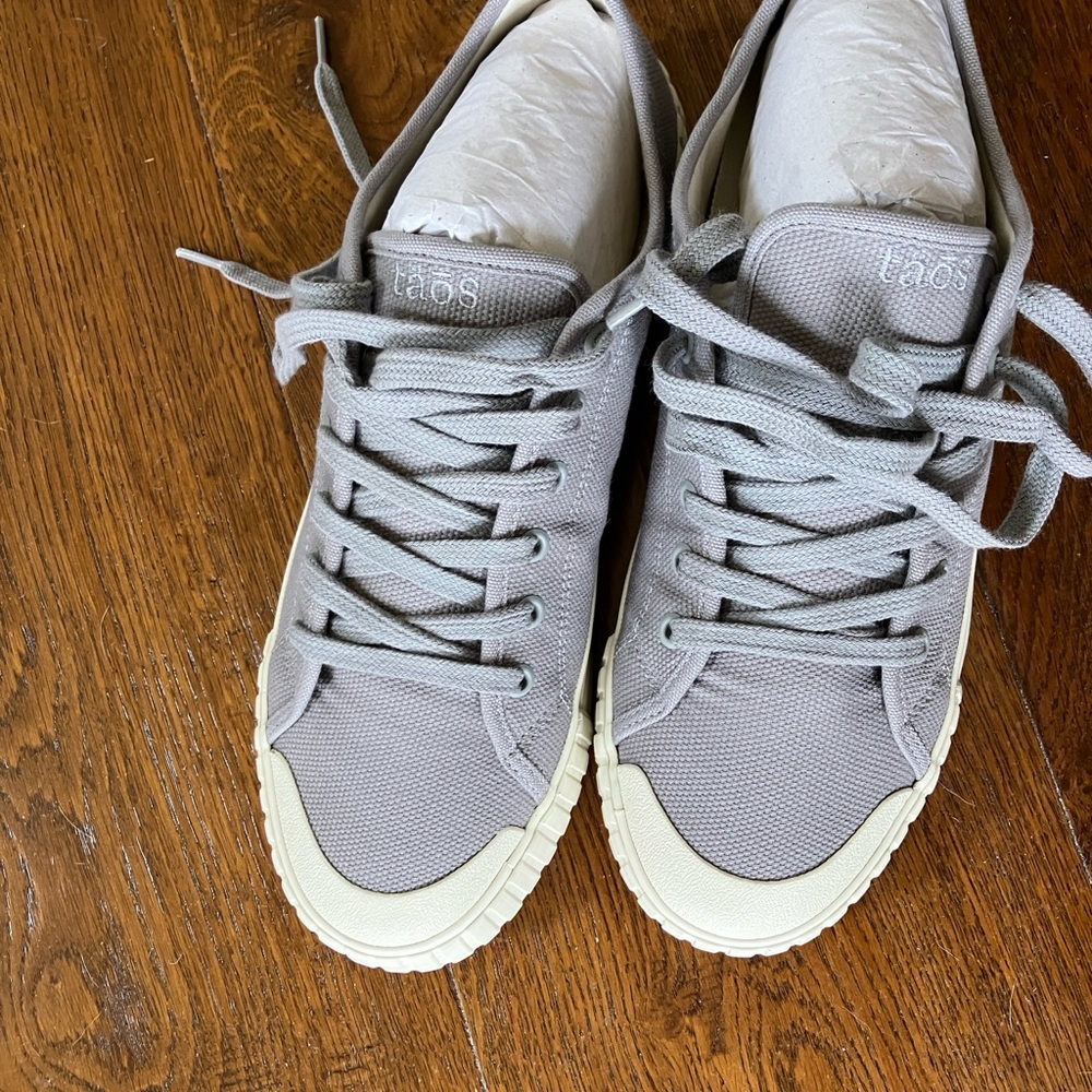 Taos Grey Canvas Sneakers - Picture 3 of 6
